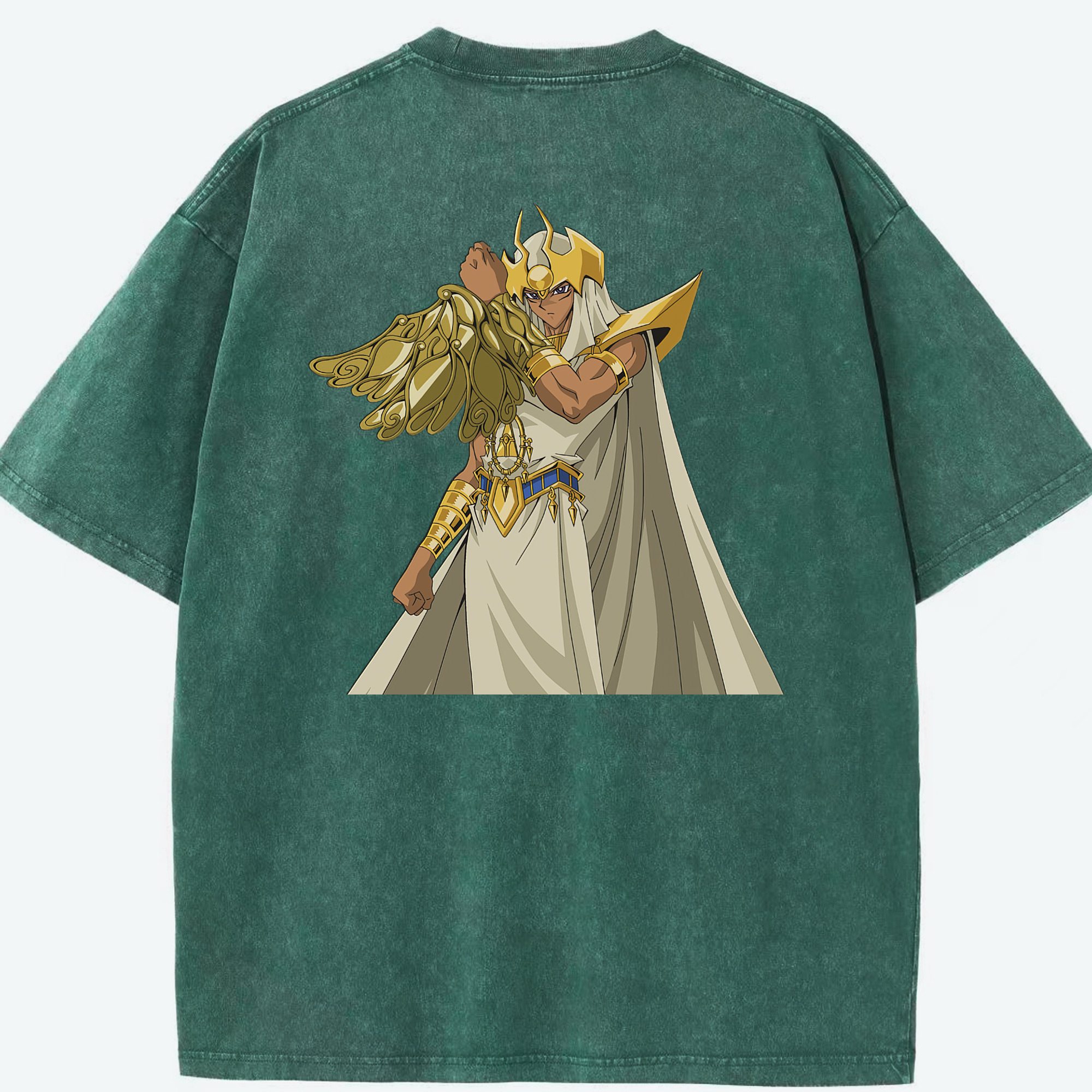 （画像用） 遊☆戯☆王 Yu-Gi-Oh! 綿100% ヴィンテージ風 半袖Tシャツ（背面プリント）